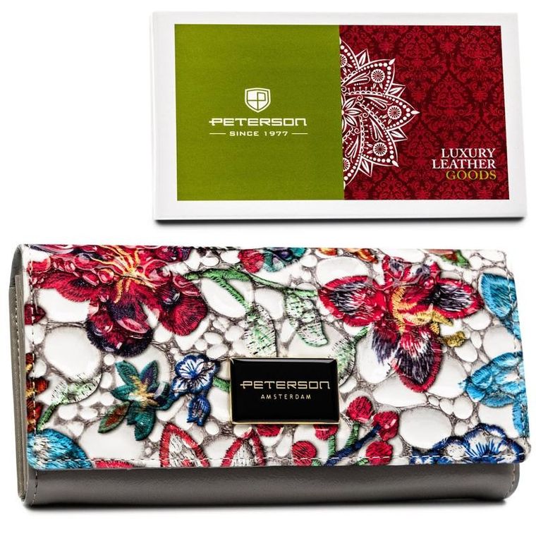 Portfel, mix, skórzany, Peterson