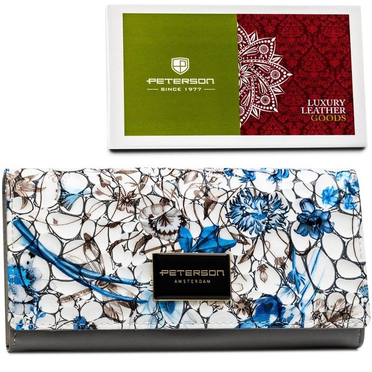 Portfel, mix, skórzany, Peterson