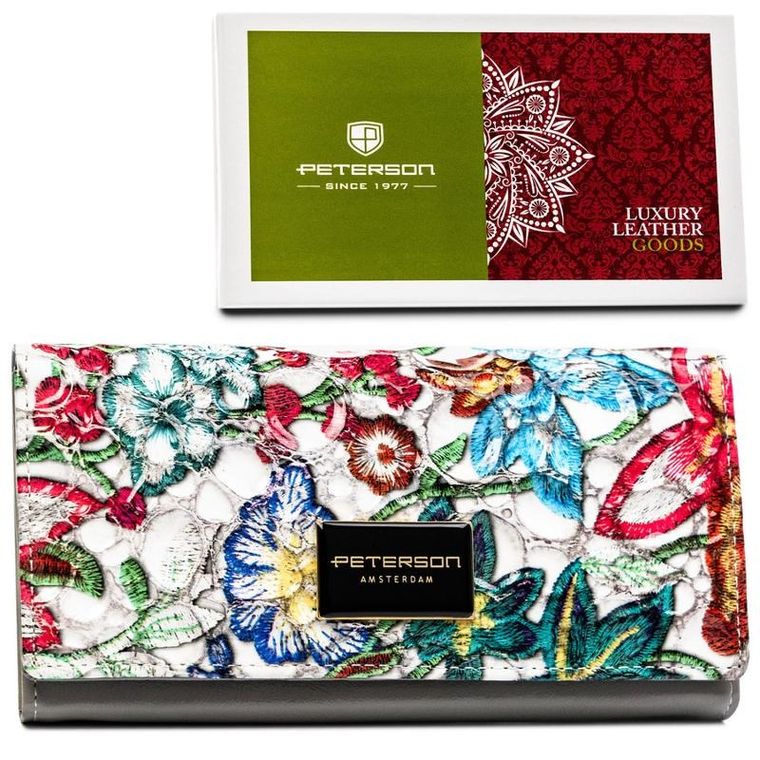Portfel, mix, skórzany, Peterson