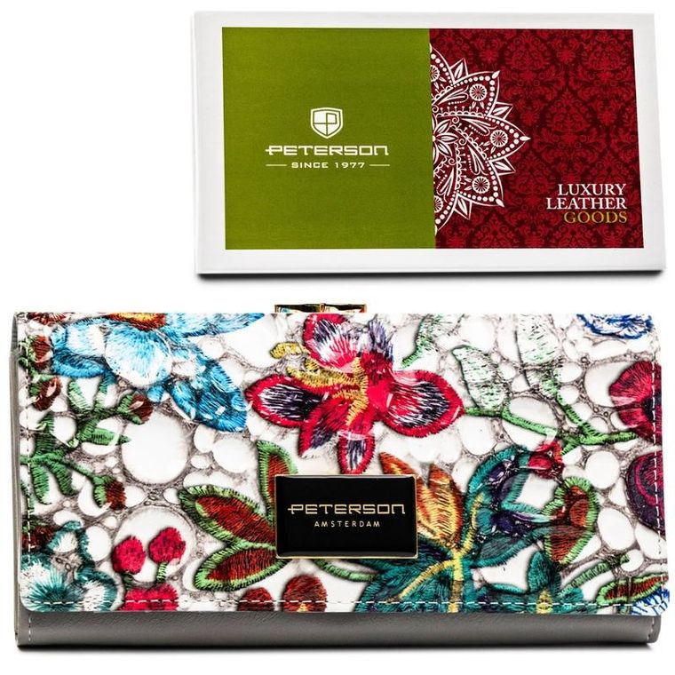 Portfel, mix, skórzany, Peterson