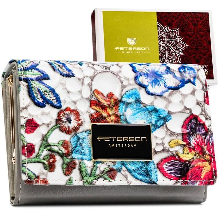 Portfel, mix, skórzany, Peterson