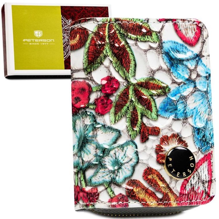 Portfel, mix, skórzany, Peterson