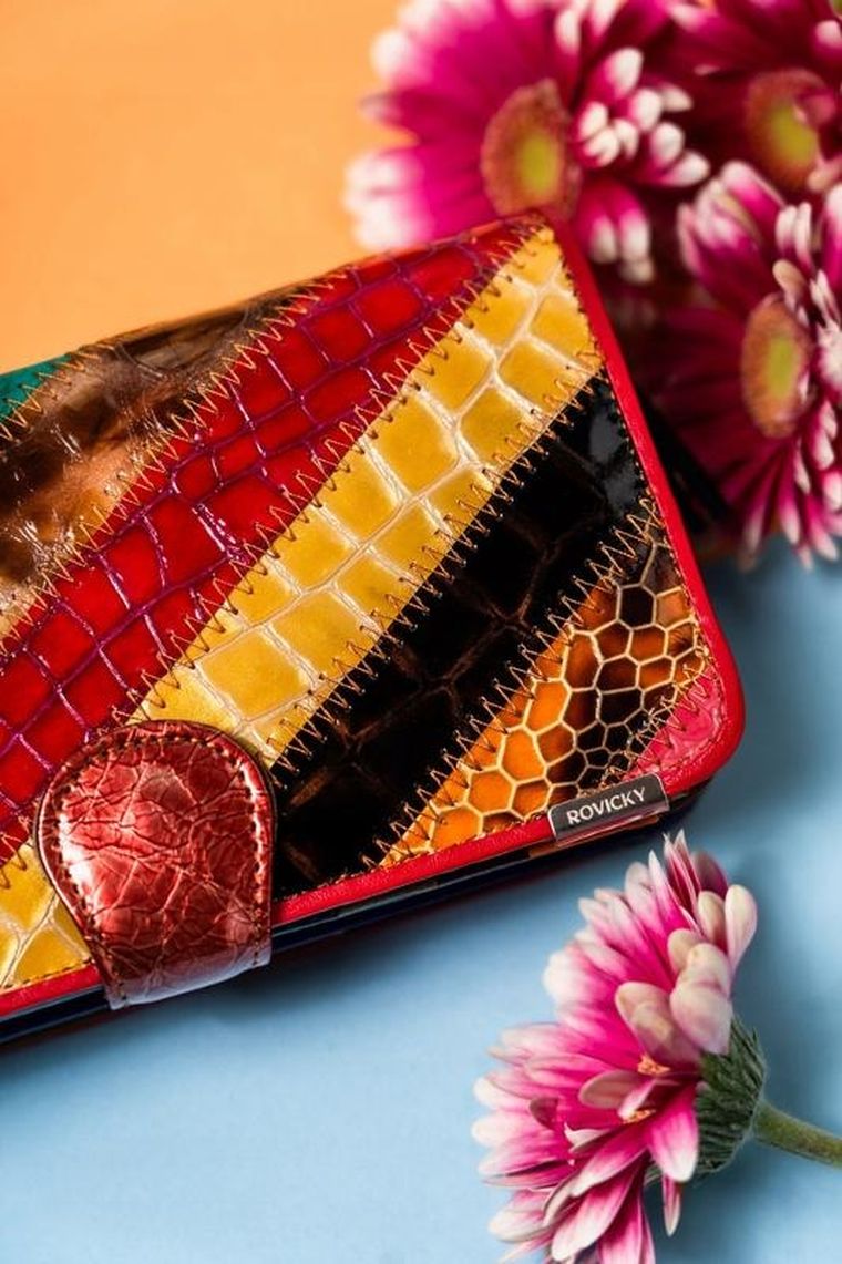 Portfel, mix, skórzany, Rovicky