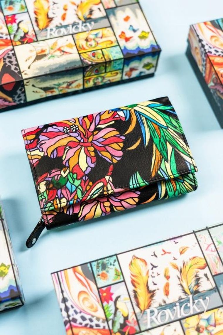 Portfel, mix, skórzany, Rovicky