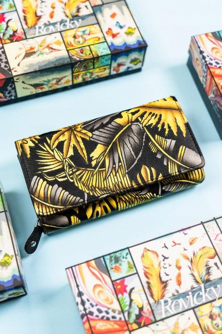 Portfel, mix, skórzany, Rovicky