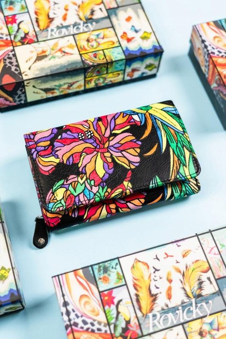 Portfel, mix, skórzany, Rovicky