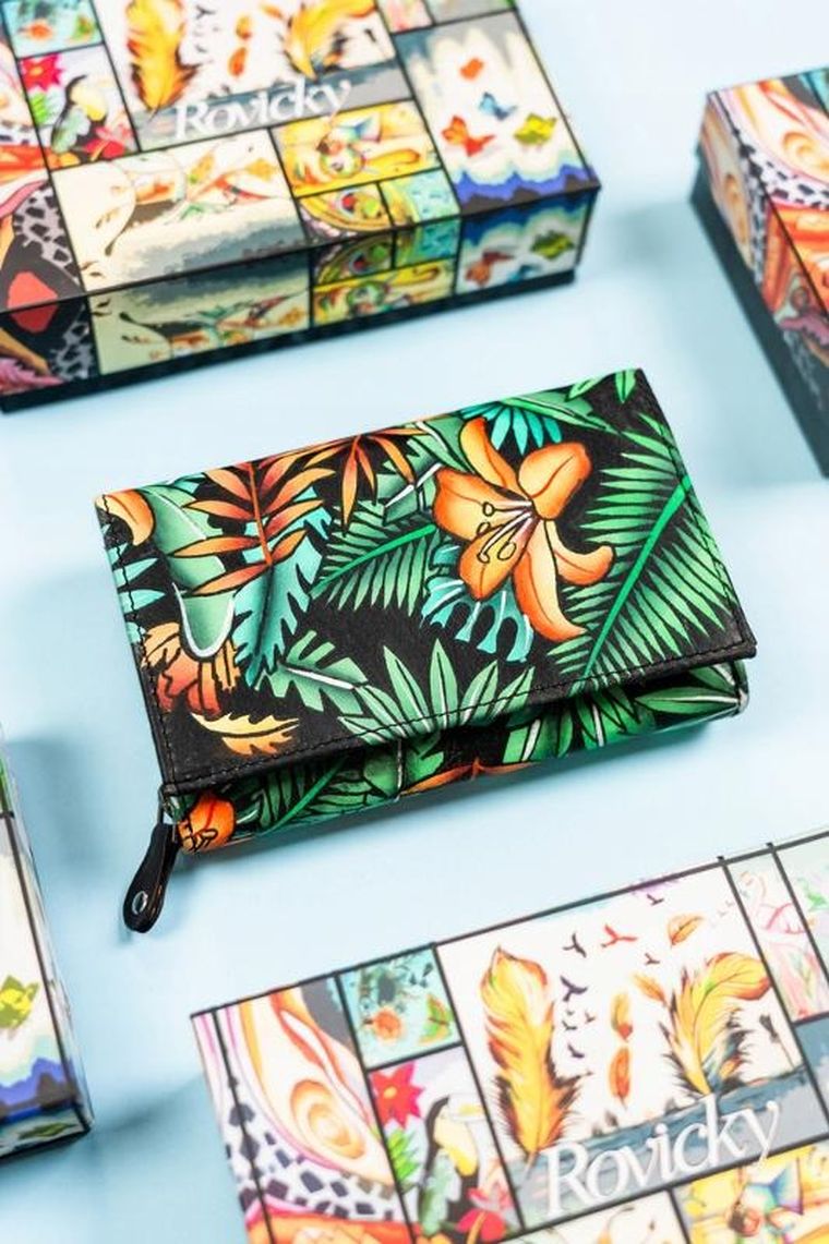 Portfel, mix, skórzany, Rovicky