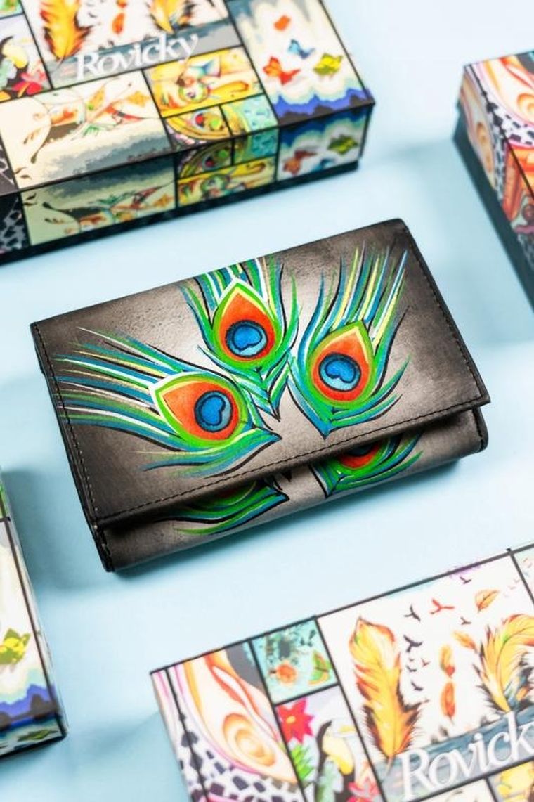 Portfel, mix, skórzany, Rovicky