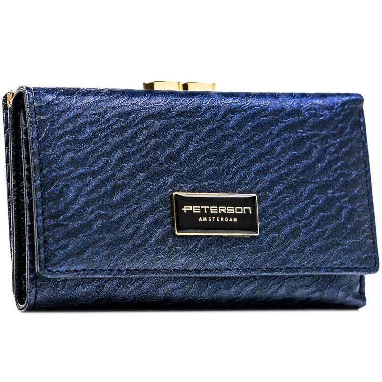 Portfel, niebieski, Peterson