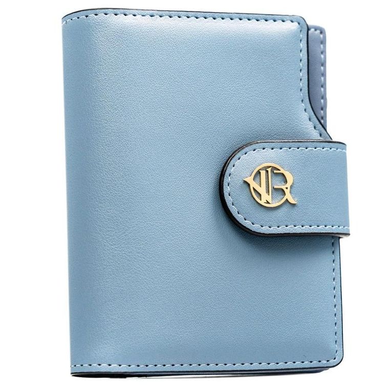 Portfel, niebieski, skóra ekologiczna, RFID, Rovicky