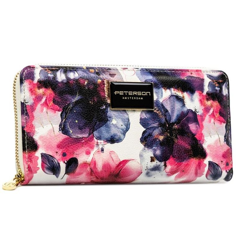 Portfel-piórnik, mix, skóra naturalna i ekologiczna, Peterson