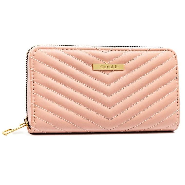 Portfel, różowy, skóra ekologiczna, 4U Cavaldi