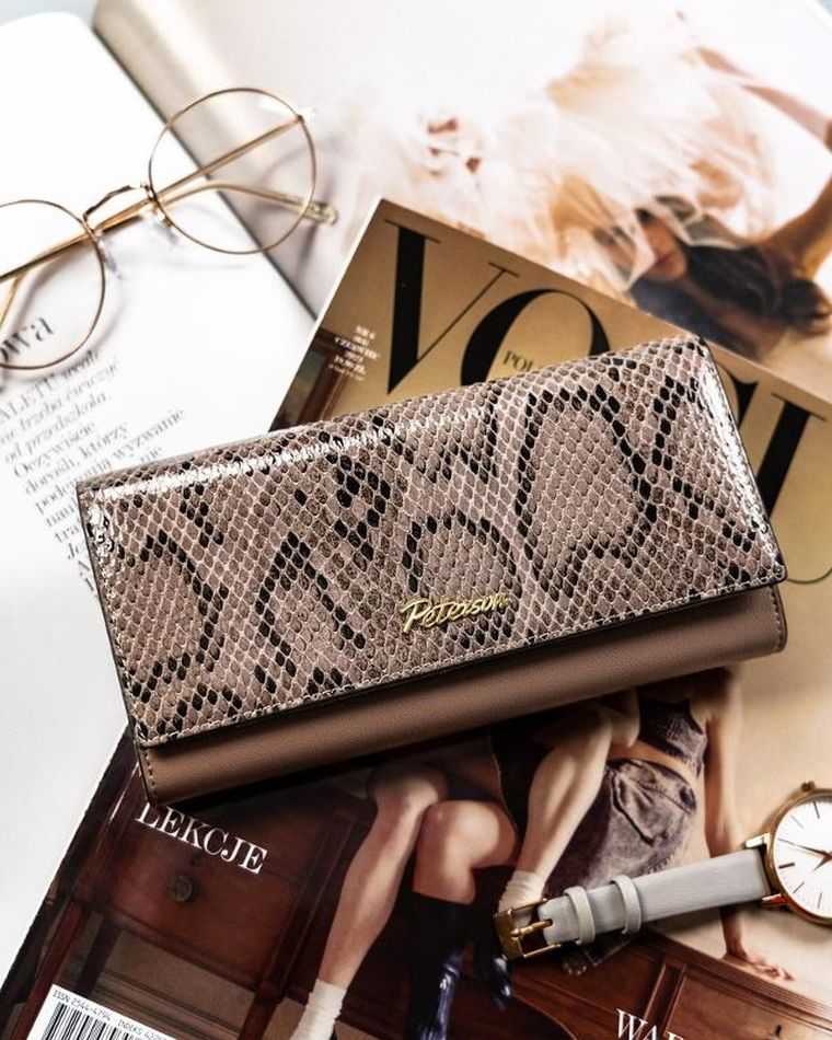 Portfel, szary, Peterson