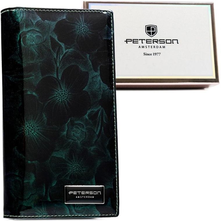 Portfel, zielony, RFID, Peterson