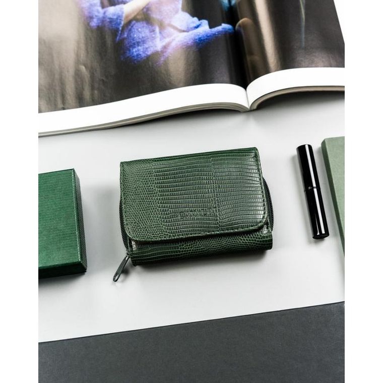 Portfel, zielony, skóra ekologiczna, 4U Cavaldi