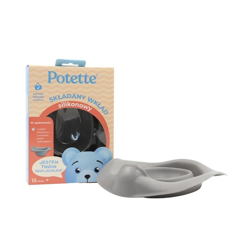 Potette Plus, wkład składany na nocnik, szary