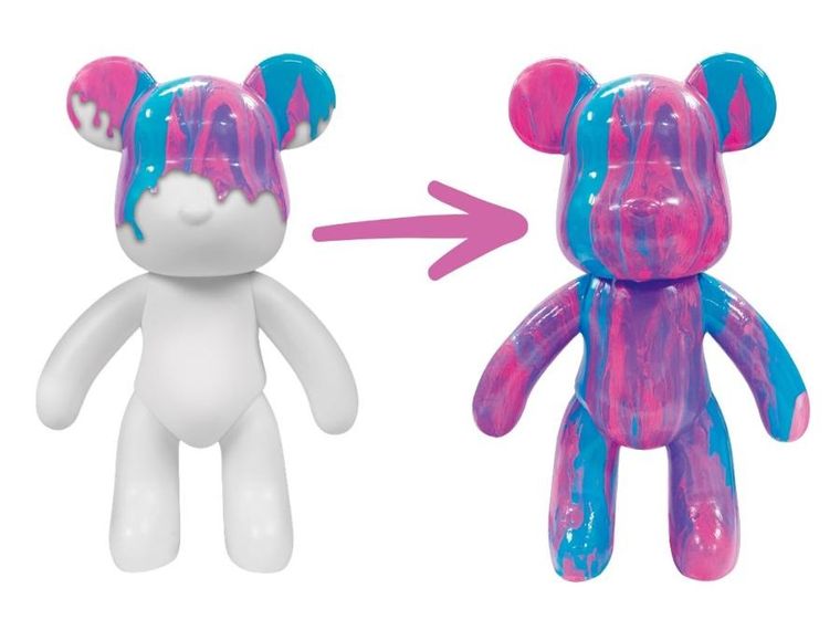 Pour Palz, miś do artystycznego malowania, jagodowa eksplozja