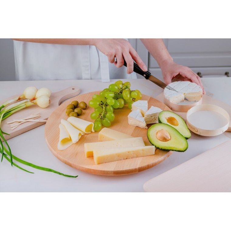 Practic, obrotowa taca do serwowania, drewno bukowe, średnica 30 cm