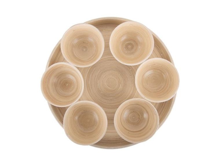 Present Time, miseczki na przekąski, Puro 6 sztuk + taca