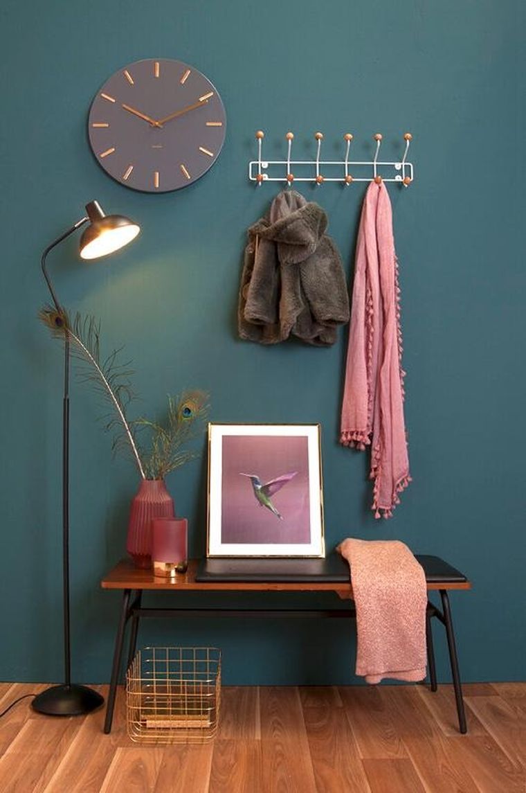 Present Time, Saturnus, wieszak na ubrania na ścianę, drewniane gałki, 53,5 cm