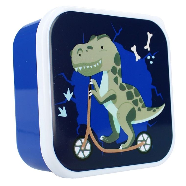 Pret, Dino, lunchbox, Snack Box 3w1, navy