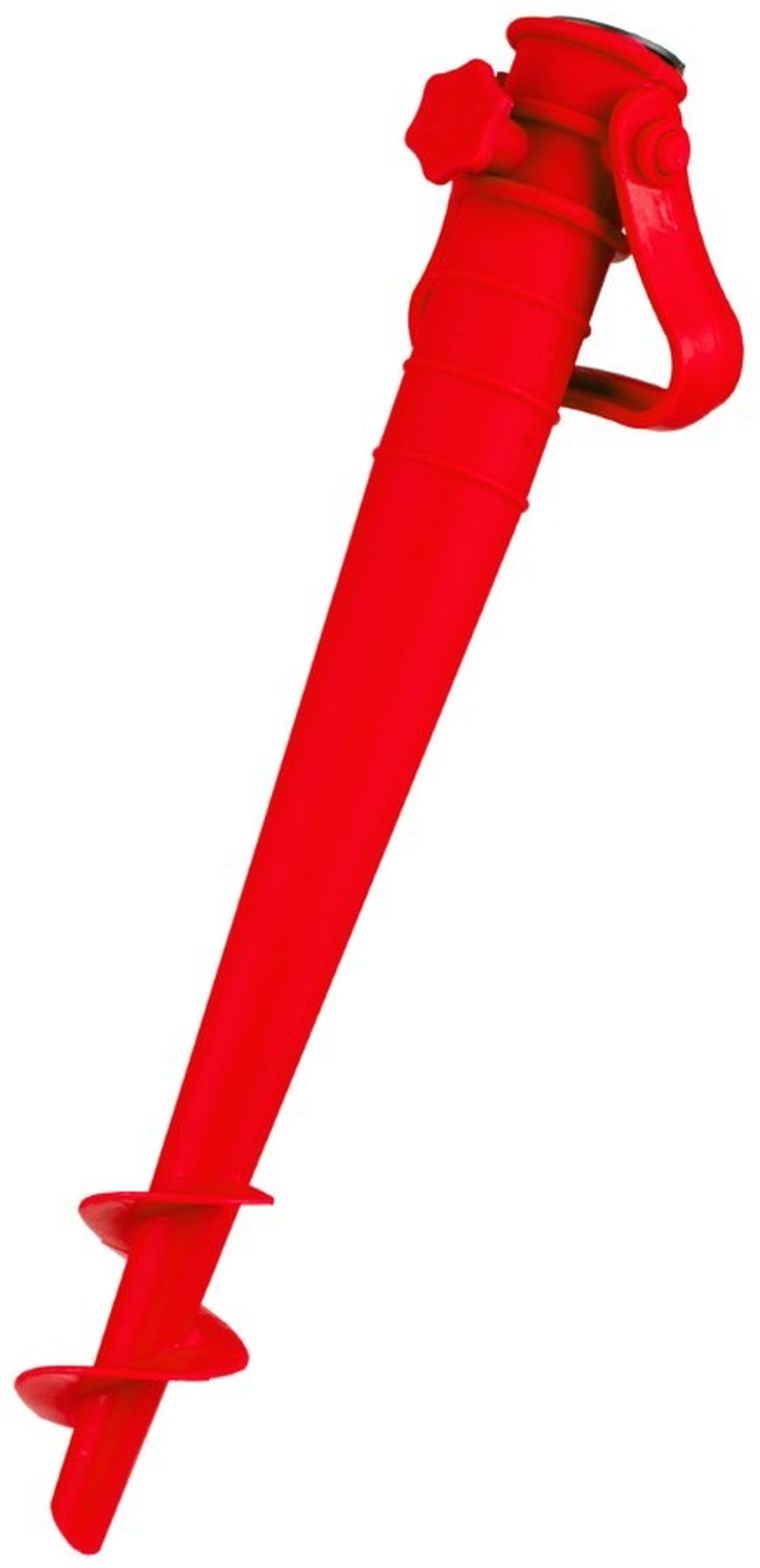 Probeach, baza, mocowanie do parasola, plastikowe, wkręcane, czerwone