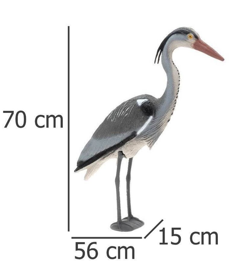 ProGarden, czapla naturalnej wielkości, ozdoba do ogrodu