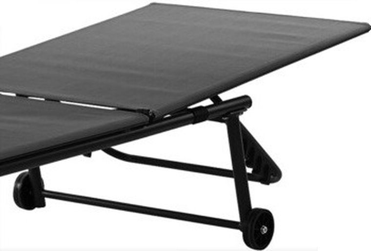 Progarden, leżak ogrodowy, wypoczynkowy, szary, 185-57-31 cm