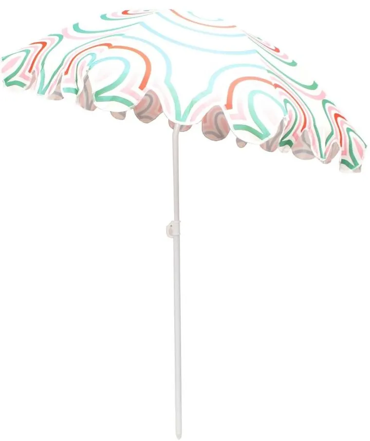 ProGarden, parasol plażowo-ogrodowy, pomarańczowo-zielony, 160 cm