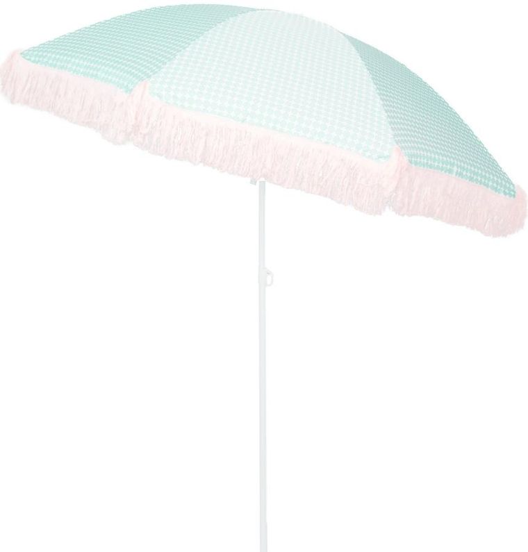 ProGarden, parasol plażowo-ogrodowy z frędzlami, zielony, 174 cm