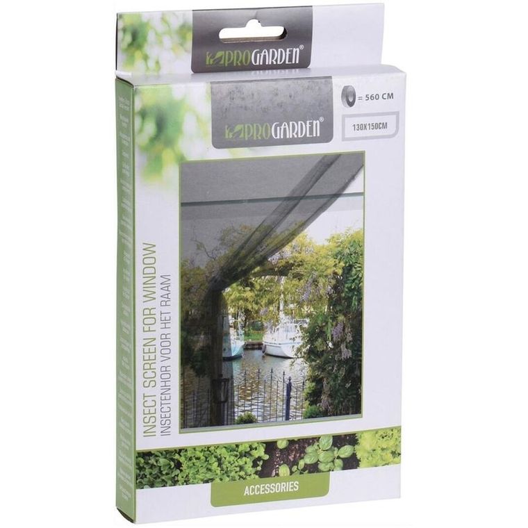 ProGarden, siatka moskitiera na okno, czarna, 130-150 cm