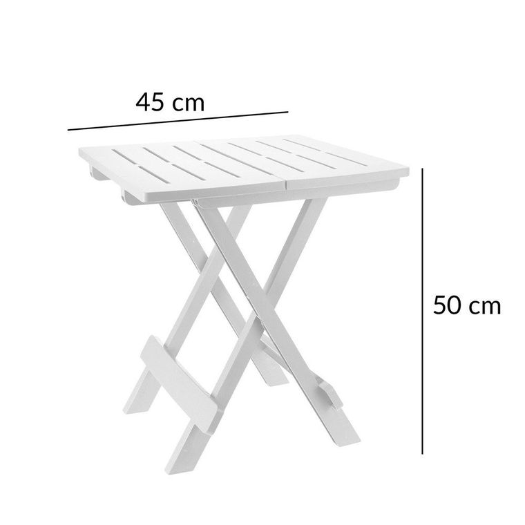 ProGarden, składany stolik ogrodowy, Adige, biały