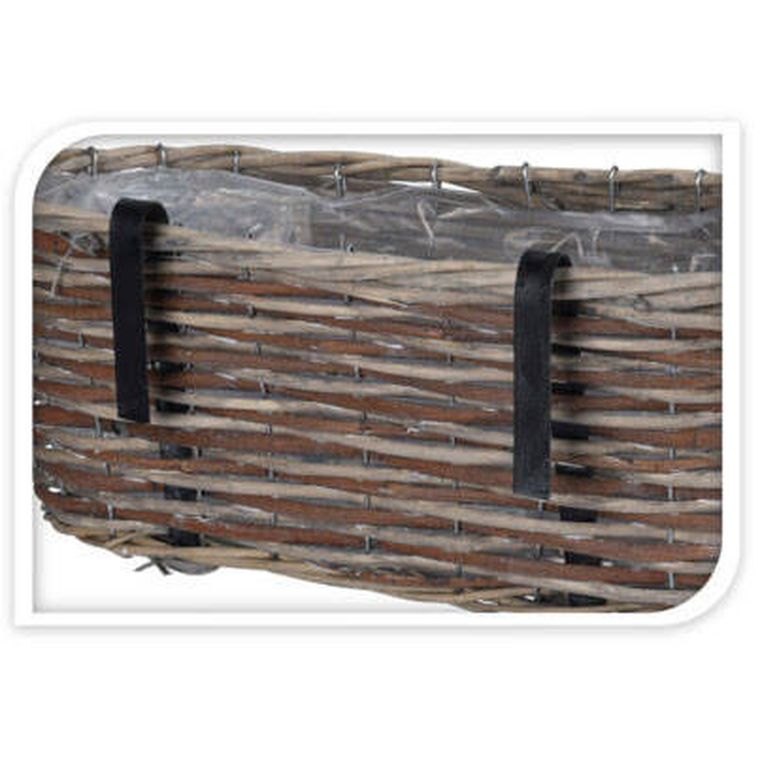 ProGarden, skrzynka na kwiaty w kształcie kosza, 45-21-16 cm