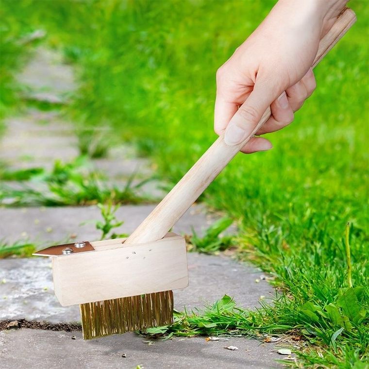 ProGarden, szczotka do chwastów, kostki brukowej ze skrobakiem, 35 cm