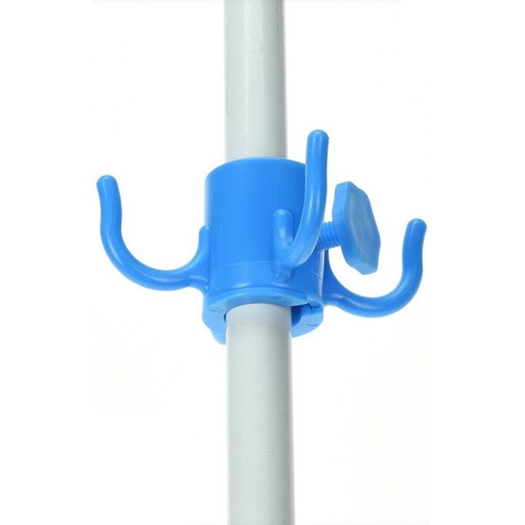 ProGarden, wieszak na parasol ogrodowy, 4 haczyki, niebieski