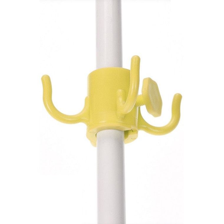 ProGarden, wieszak na parasol ogrodowy, 4 haczyki, żółty