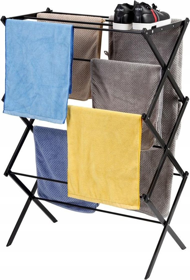 Promis, Torino, suszarka na pranie, pionowa, czarna