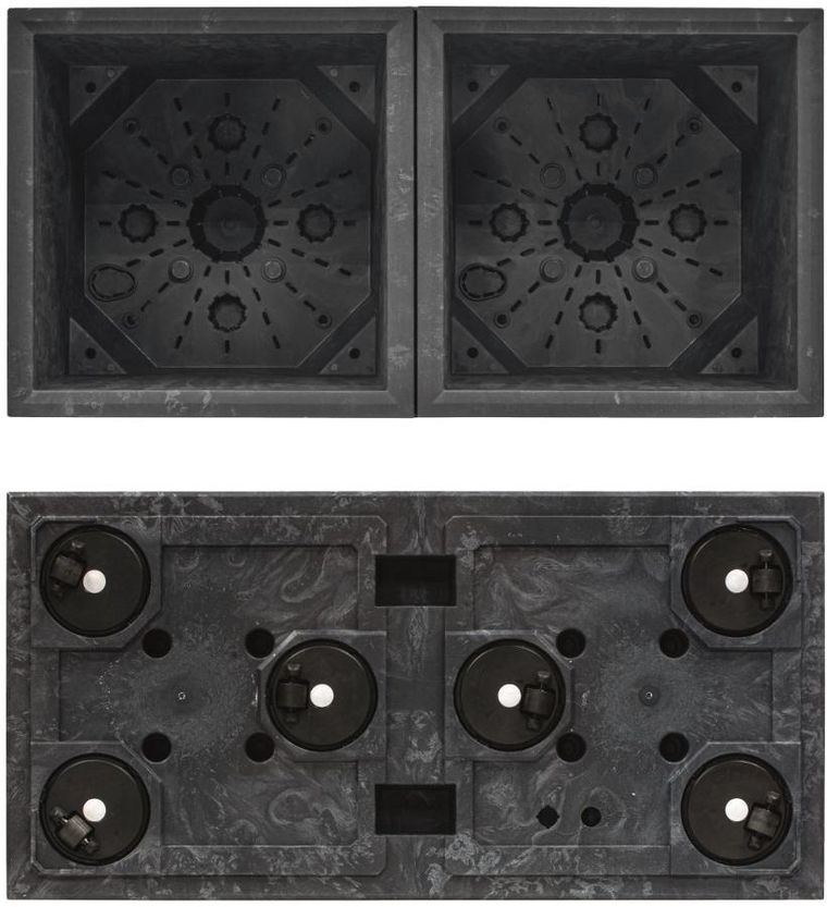 Prosperplast, doniczka, antracytowa, 39-77 cm