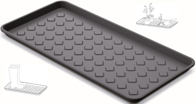 Prosperplast, Dry Pad, ociekacz, podstawka pod buty, czarny