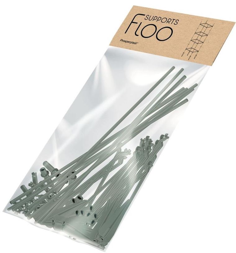 Prosperplast, Floo Supports, podpora do roślin, zielony leśny, 29-29-120 cm
