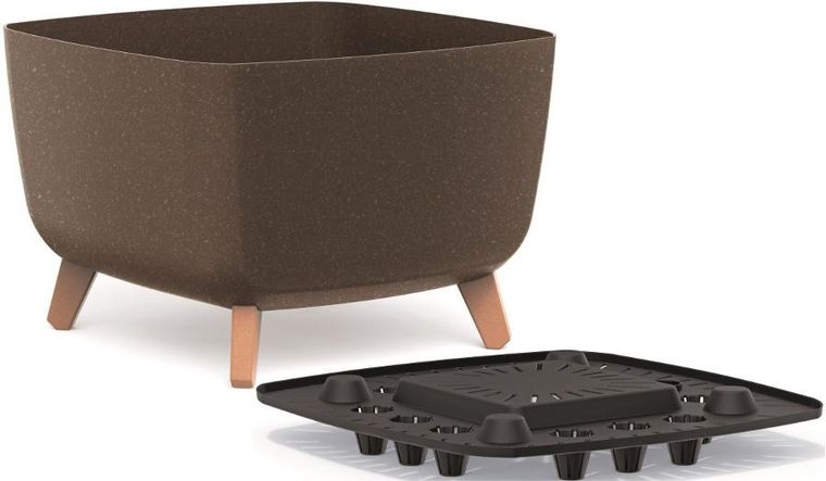 Prosperplast, Gracia, doniczka, kawa, 39-39 cm