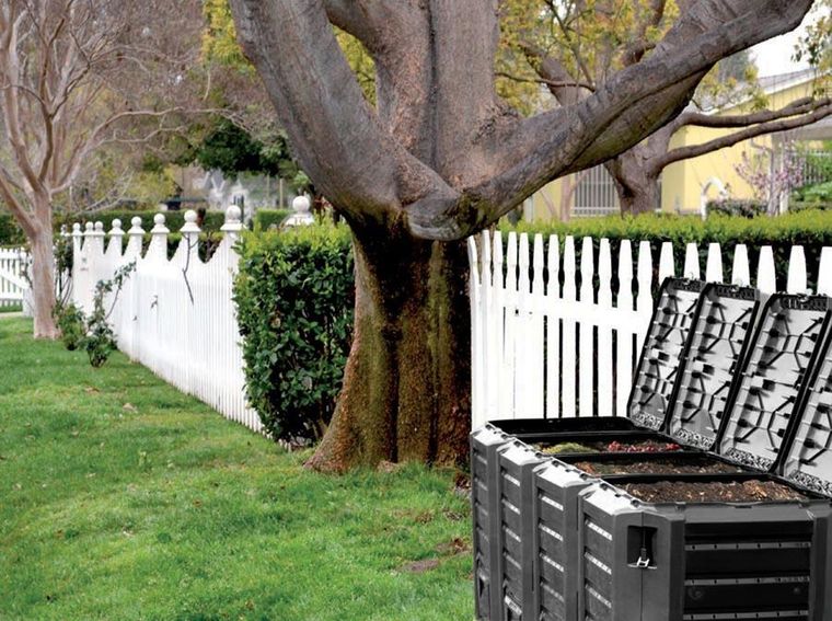 Prosperplast, kompostownik ogrodowy, segmentowy, czarny, 1200l