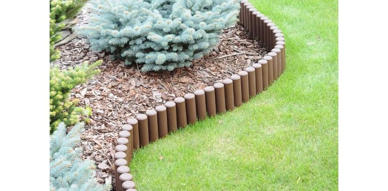 Prosperplast, palisada ogrodowa, brąz