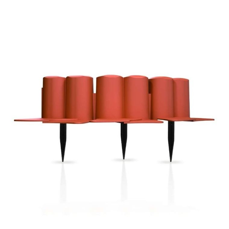 Prosperplast, palisada ogrodowa, terakota