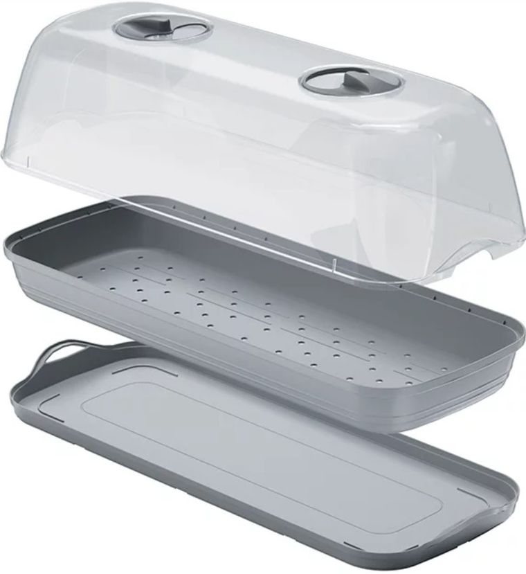 Prosperplast, Respana Table Greenhouse 2, szklarnia, antracyt, 3,6l