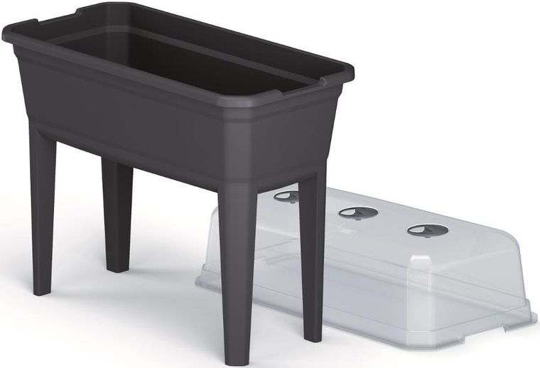 Prosperplast, szklarnia stojąca, rozsadnik, antracytowa, 59,6-36,8-75,3 cm