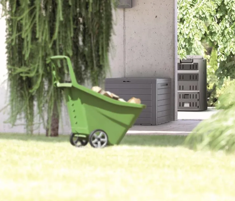 Prosperplast, Woodebox, skrzynia ogrodowa, brązowa, 140l