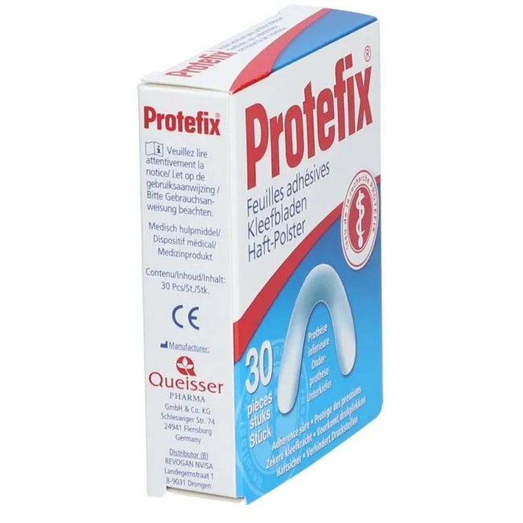 Protefix, Haft-Polster, podściółki mocujące do protez zębowych dla żuchwy, 30 szt.