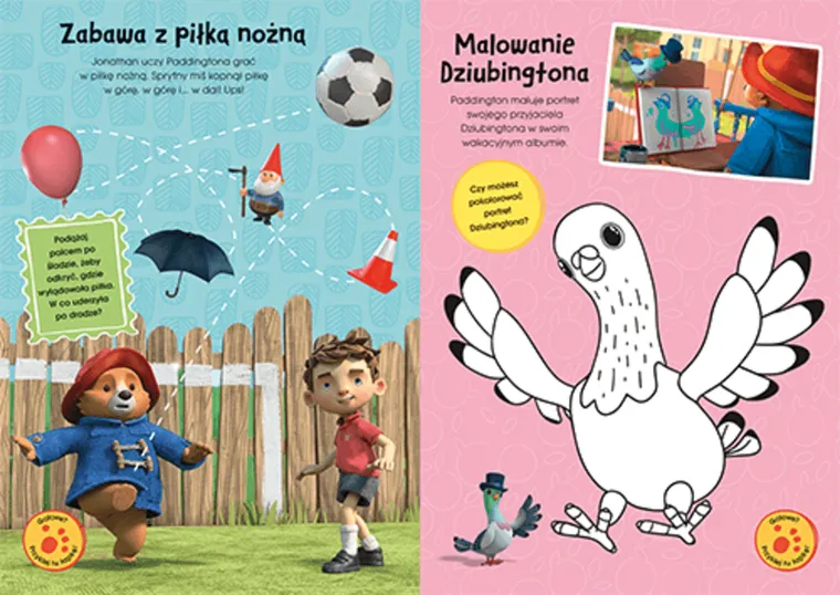 Przygody misia Paddingtona. Moje wakacyjne zadania do wyklejania