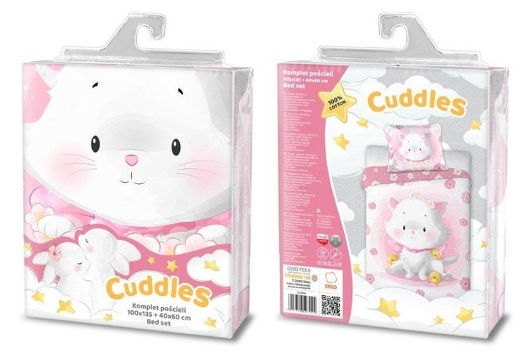 Przytulaki, Kotka, 2-częściowy komplet pościeli, 100-135 cm